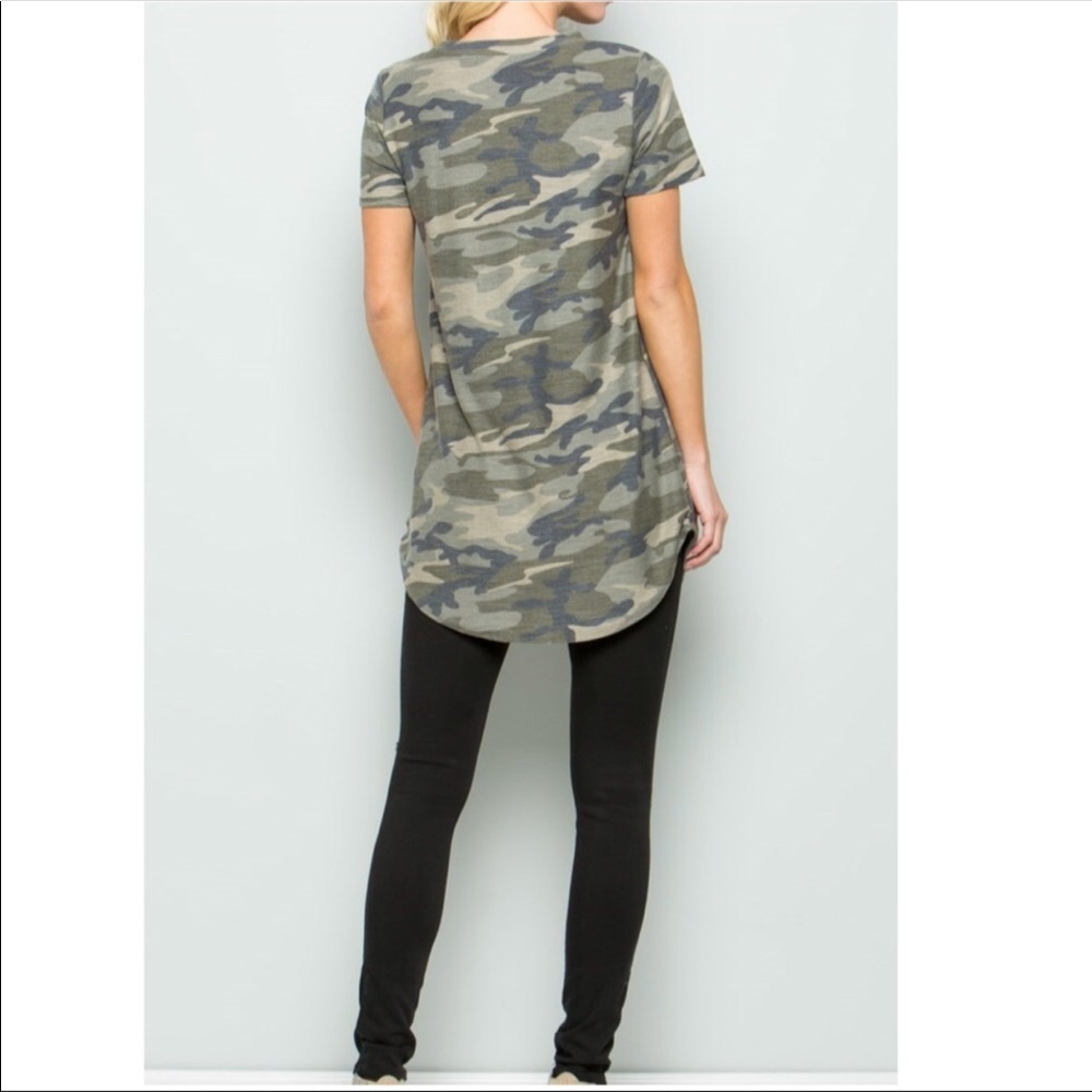 🆕 ❗️LAST ONE ❗️NWT CAMO TUNIC TOP - Picture 4 of 5